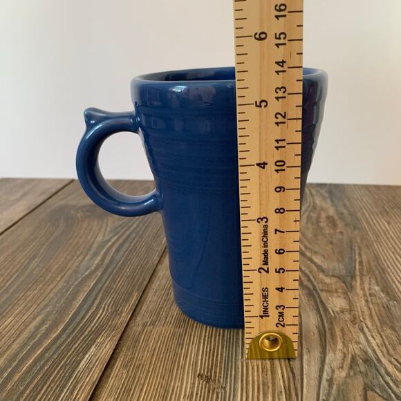 Fiestaware Lapis Blue Latte Mug Thumb Rest Bistro Coffee Stoneware Fiesta - Picture 7 of 7
